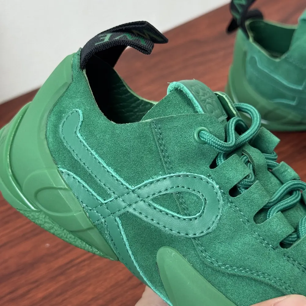 Loewe Unisex Grip Sneaker in Calfskin Suede-Jungle Green - image 7