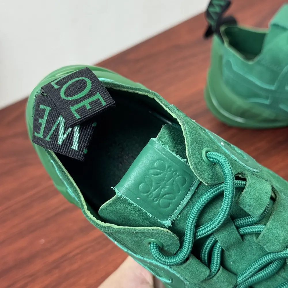 Loewe Unisex Grip Sneaker in Calfskin Suede-Jungle Green - image 6