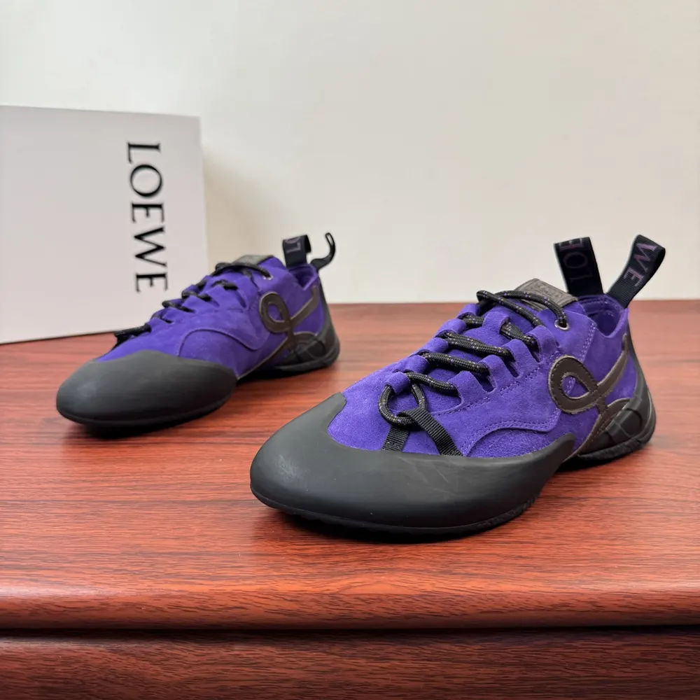 Top angle showing lace-up closure on Loewe Unisex Grip Sneaker