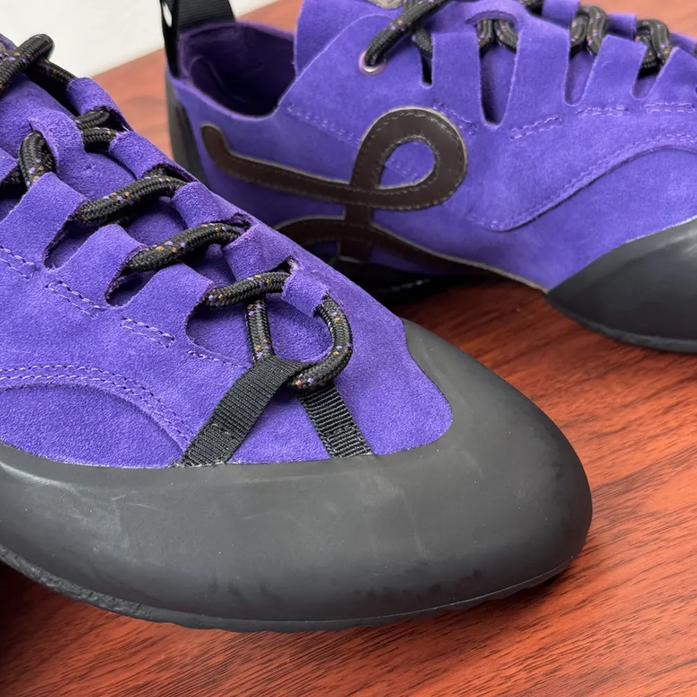 Loewe Unisex Grip Sneaker in Calfskin Suede-Purple/Brown - image 5