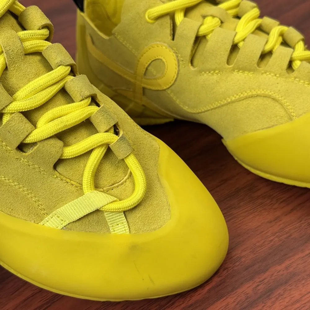 Loewe Unisex Grip Sneaker in Calfskin Suede-Yellow - image 6