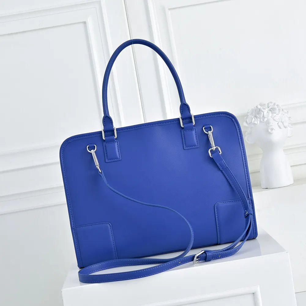 Side angle showing structured silhouette of Loewe Women Large Amazona 180 Bag