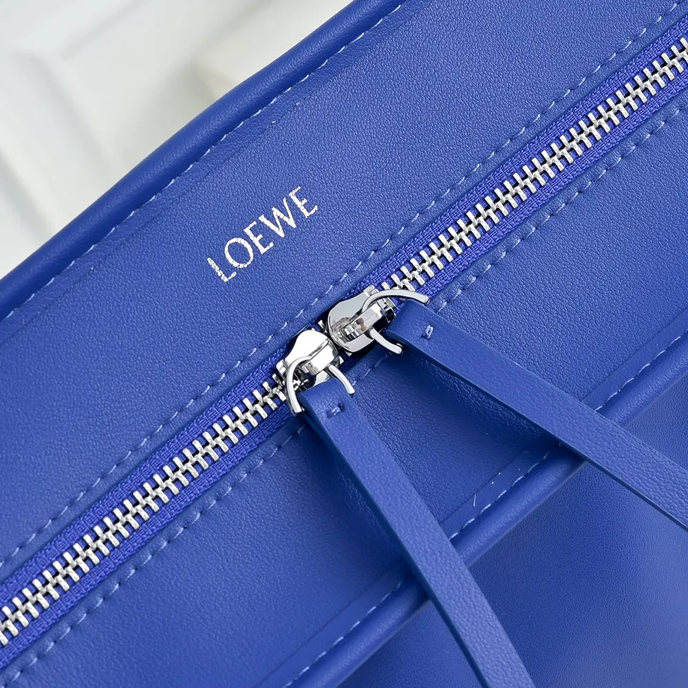 Loewe Women Large Amazona 180 Bag in Soft Calfskin-Blue - image 9