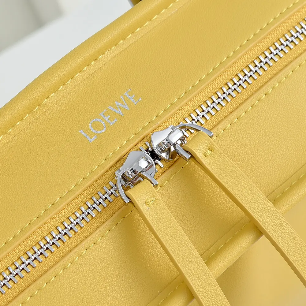 Loewe Women Large Amazona 180 Bag in Soft Calfskin-Yellow - image 8