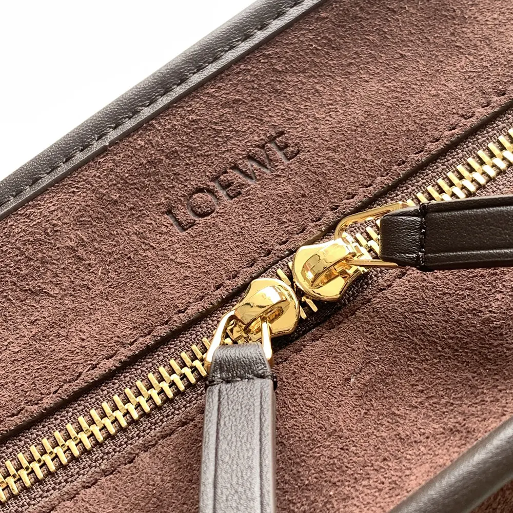 Loewe Women Medium Amazona 180 Bag in Suede-Dark Chestnut - image 9