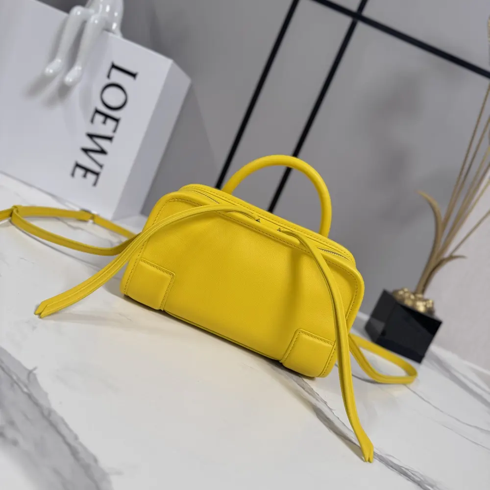 Close-up of gold-toned hardware on Loewe Women Mini Amazona 180 Bag