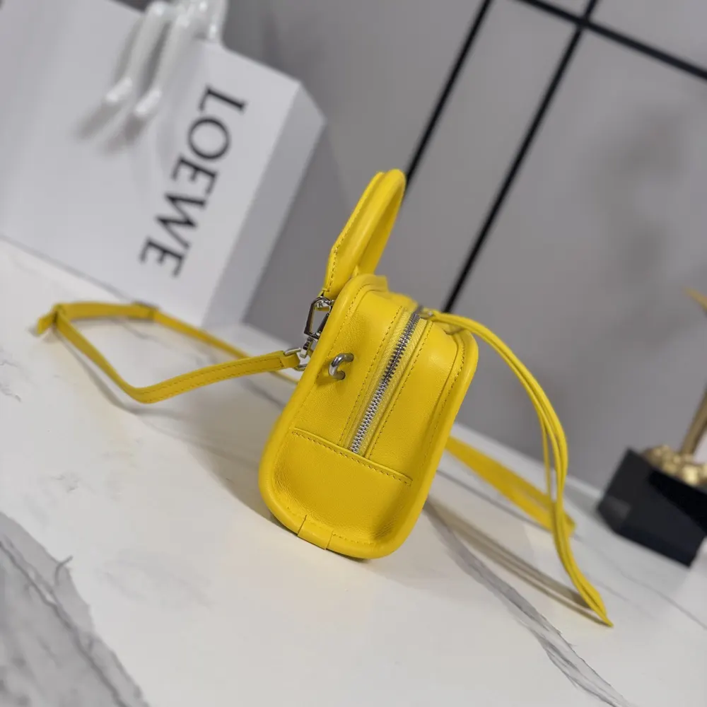 Loewe Women Mini Amazona 180 Bag in Soft Calfskin-Daisy Yellow - image 7