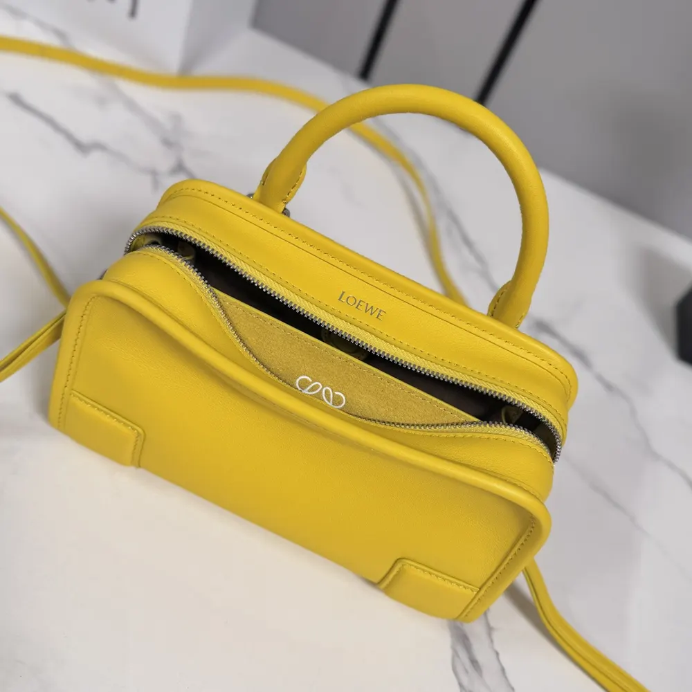 Loewe Women Mini Amazona 180 Bag in Soft Calfskin-Daisy Yellow - image 6