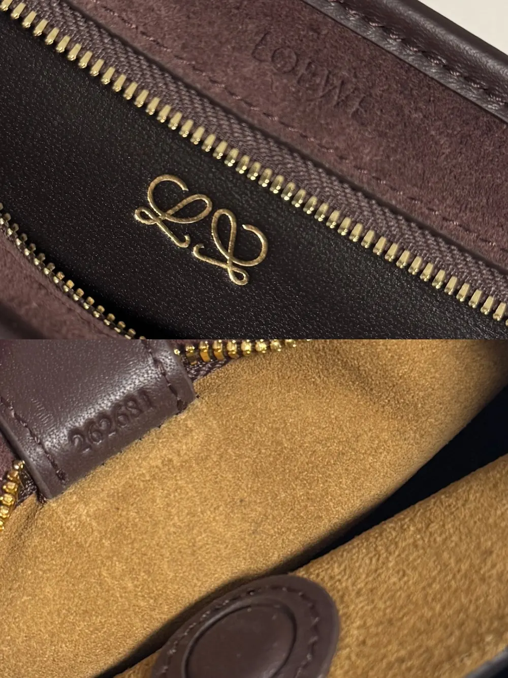 Loewe Women Mini Amazona 180 Bag in Suede-Dark Chestnut - image 10