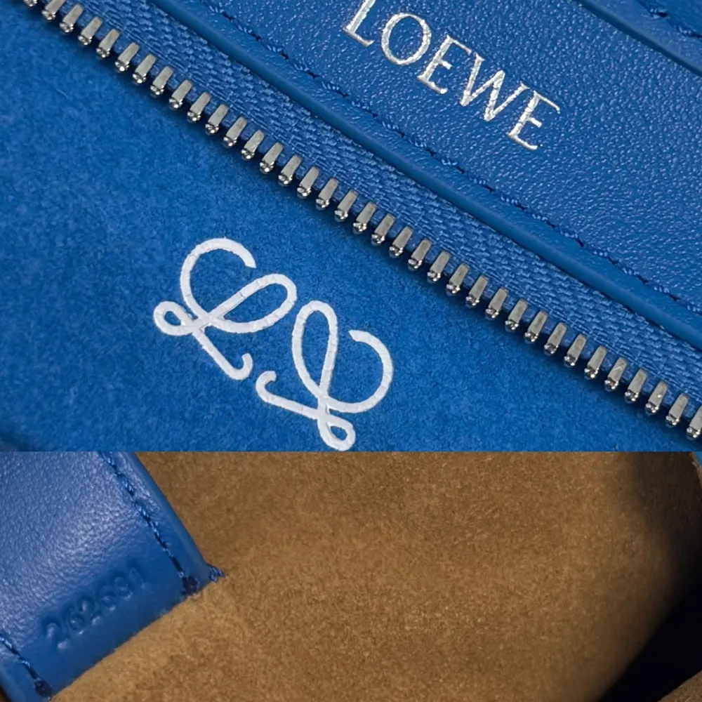 Loewe Women Mini Amazona 180 Bag in Suede-Royal Azur - image 9