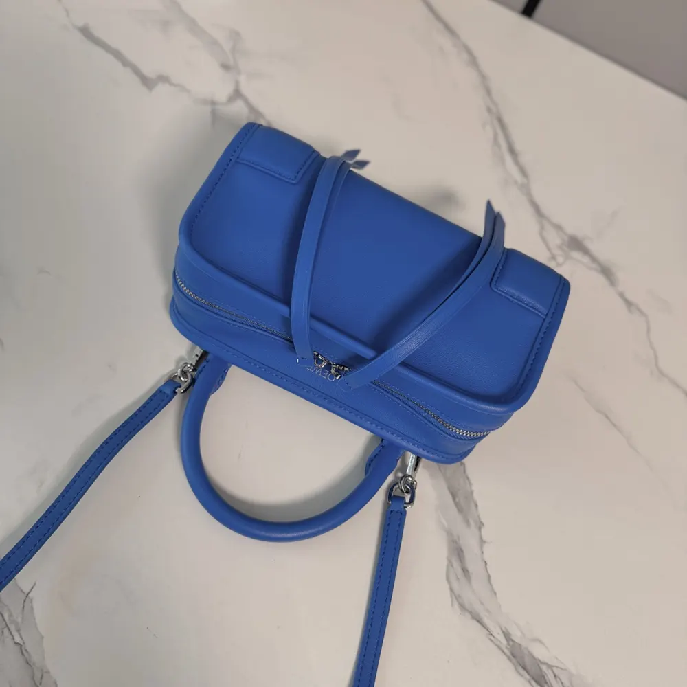 Loewe Women Mini Amazona 180 Bag in Suede-Royal Azur - image 6