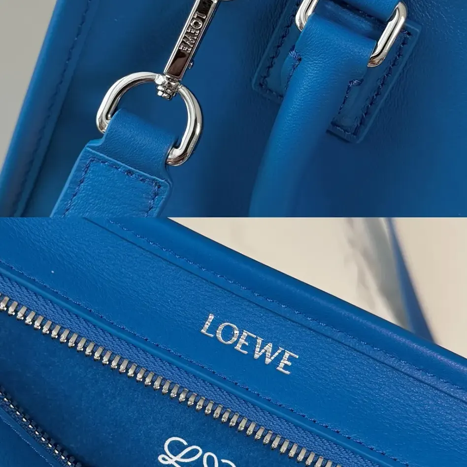 Loewe Women Small Amazona 180 Bag in Soft Calfskin-Royal Azur - image 9