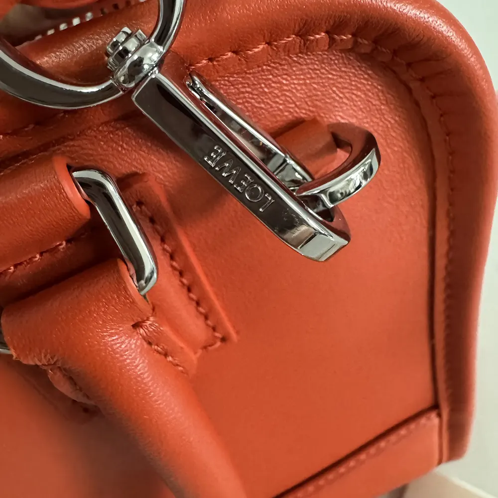 Loewe Women Small Amazona 180 Bag in Soft Calfskin-Sunrise Orange - image 9