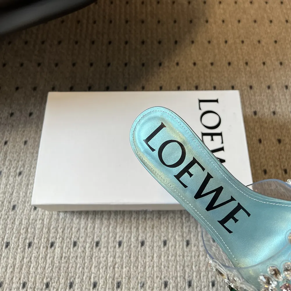 Loewe Women Toy Crystal Flowers sandal in PVC - image 8