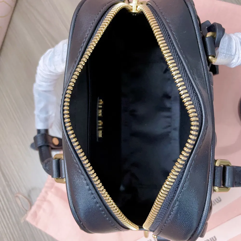 Miu Miu Women Arcadie Matelassé Nappa Leather Bag-Black - image 10