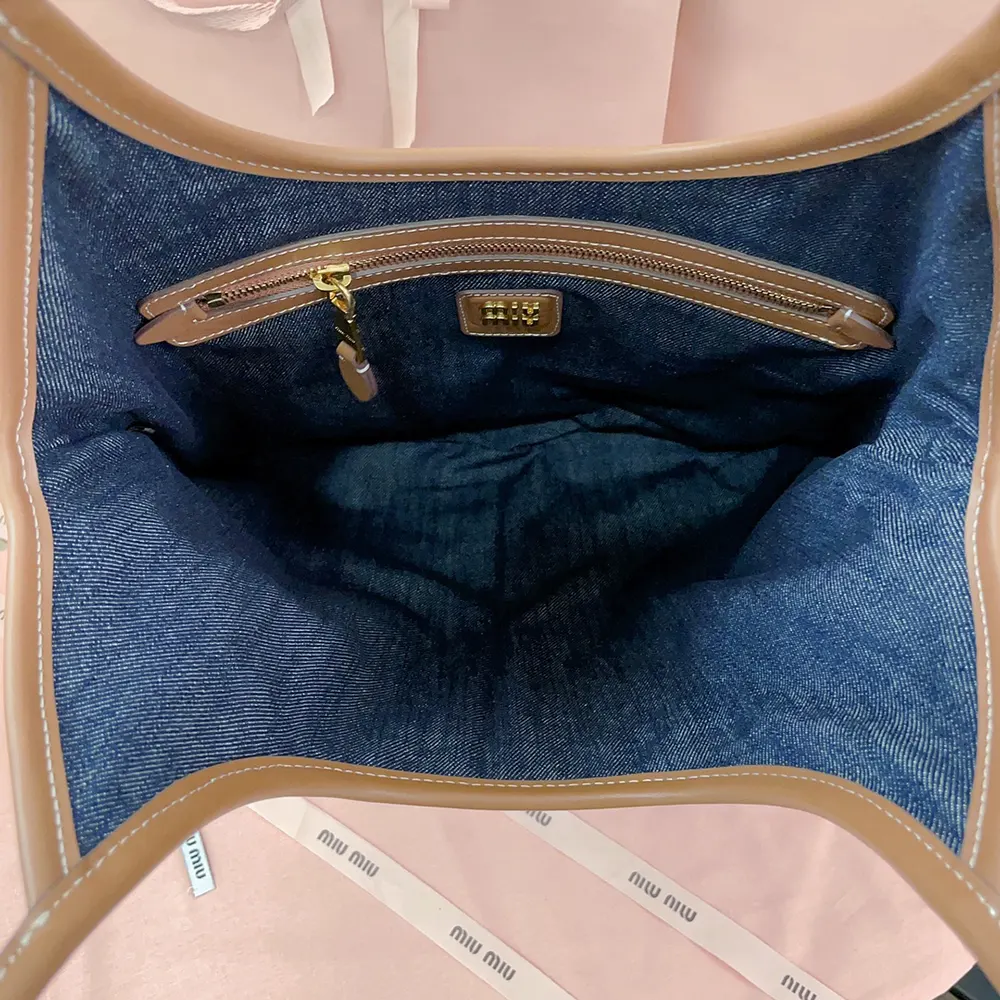 Miu Miu Women Ivy Denim Bag - image 10