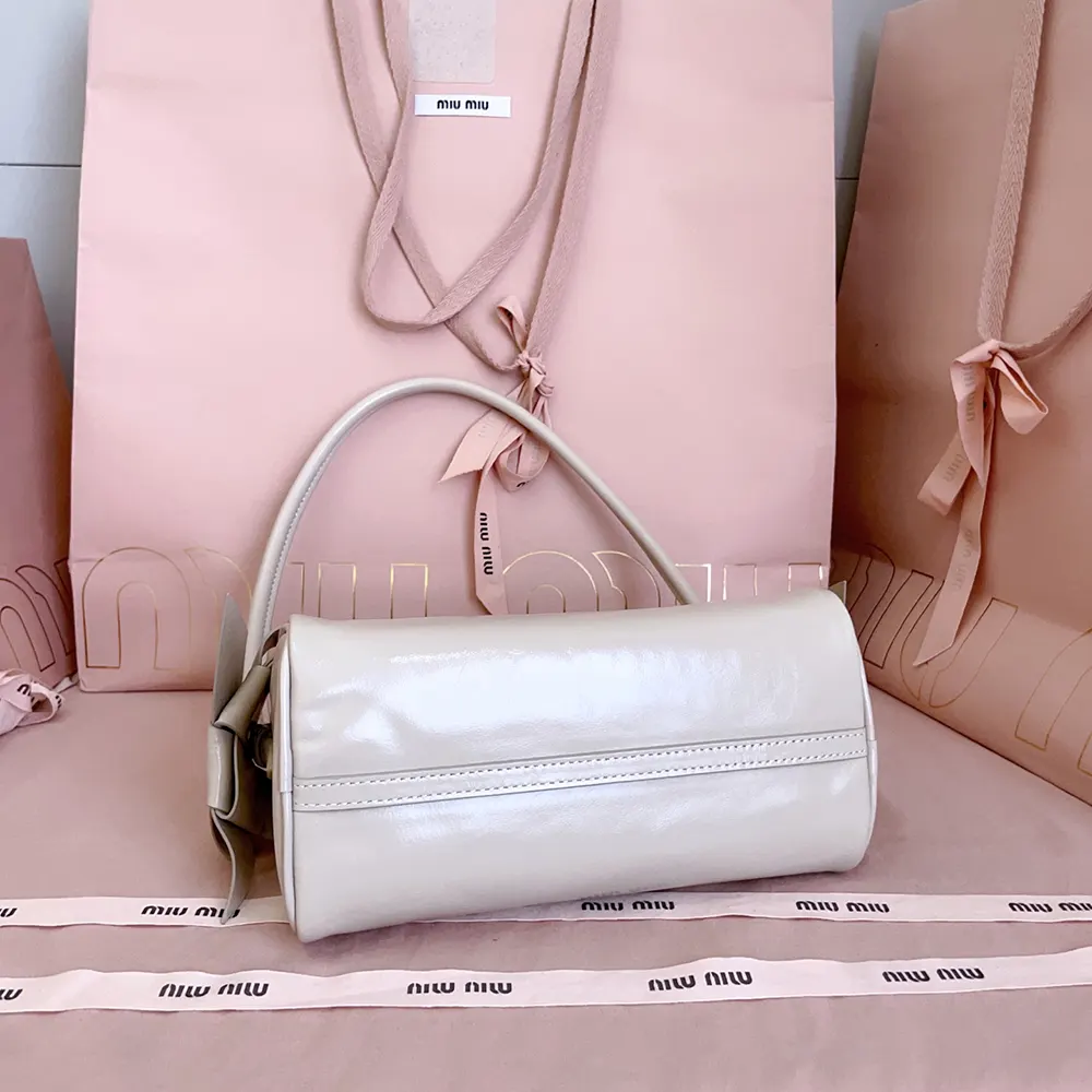 Miu Miu Women Shiny Leather Pouch-Pink - image 4