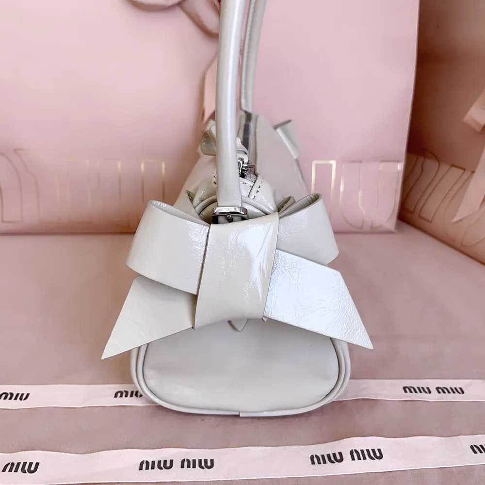 Miu Miu Women Shiny Leather Pouch-Pink - image 6
