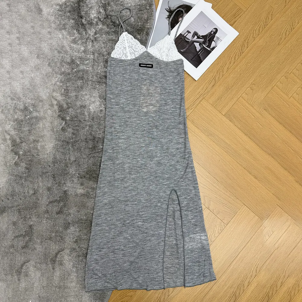 Close-up of silk fabric and draping on Miu Miu Women Silk Jersey Dress