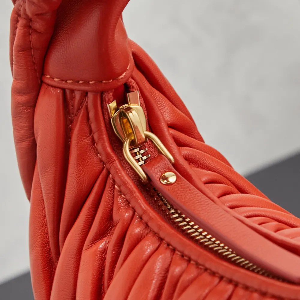 Miu Miu Women Wander Matelassé Nappa Leather Hobo Bag-Orange - image 8