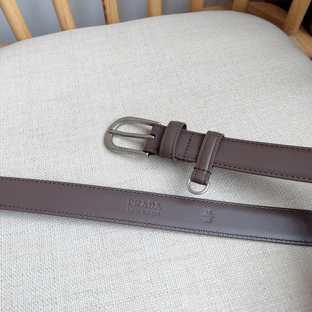 Prada Women Antiqued Leather Belt - image 9