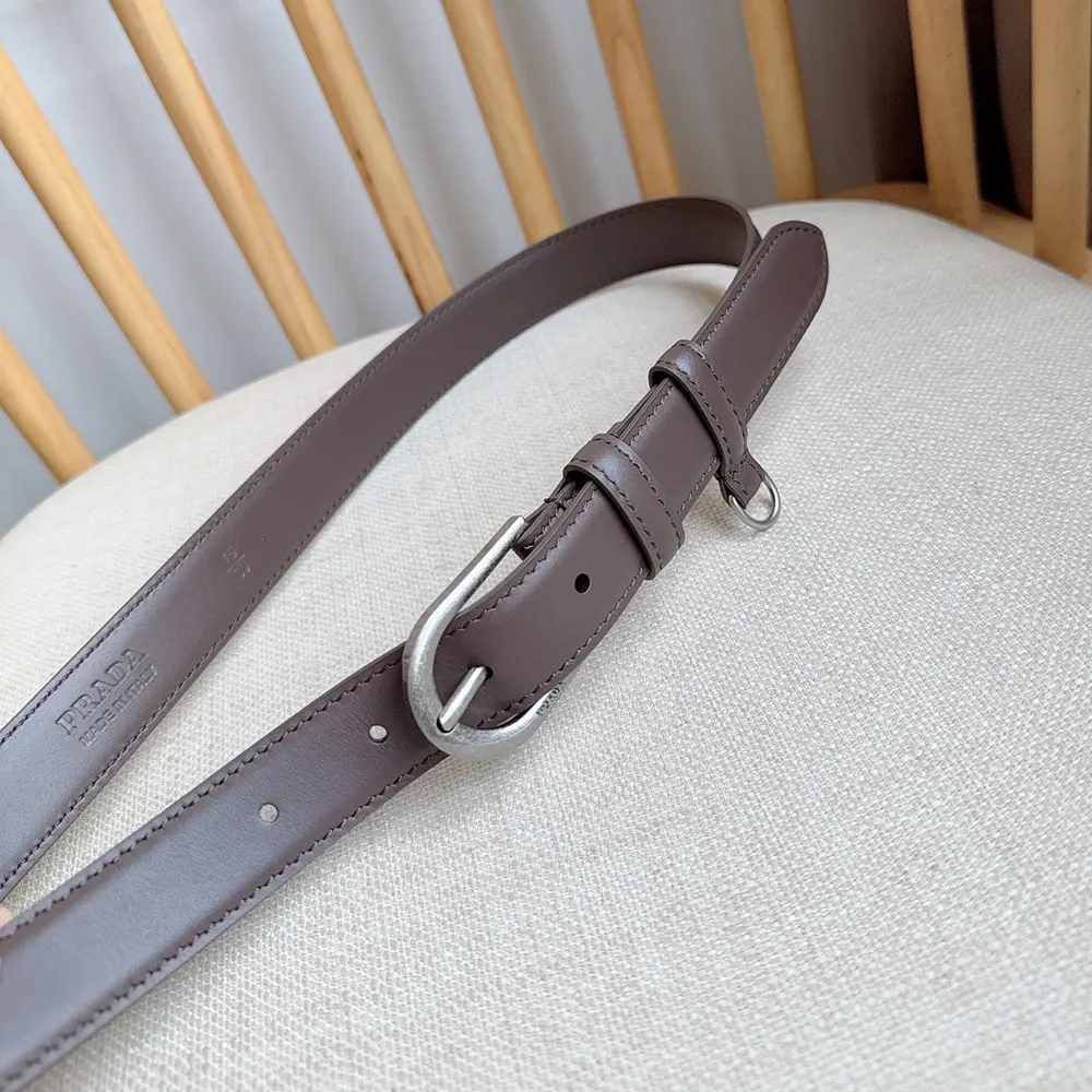 Prada Women Antiqued Leather Belt - image 7