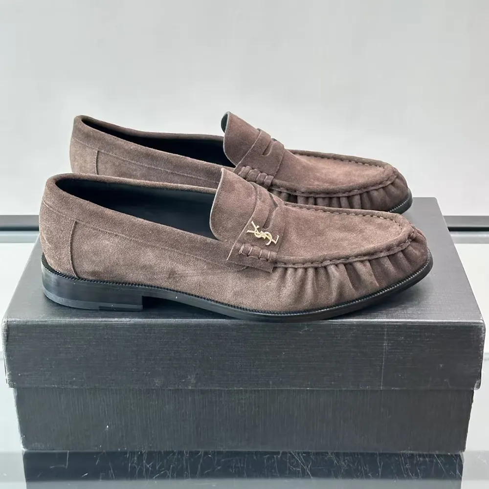 Saint Laurent YSL Unisex Le Loafer Supple in Suede - image 4