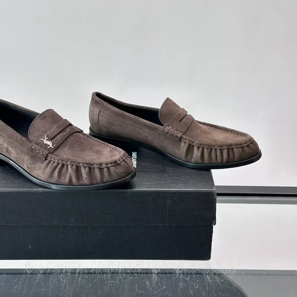 Saint Laurent YSL Unisex Le Loafer Supple in Suede - image 8
