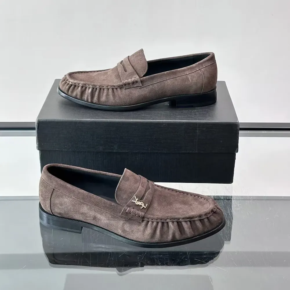 Saint Laurent YSL Unisex Le Loafer Supple in Suede - image 5