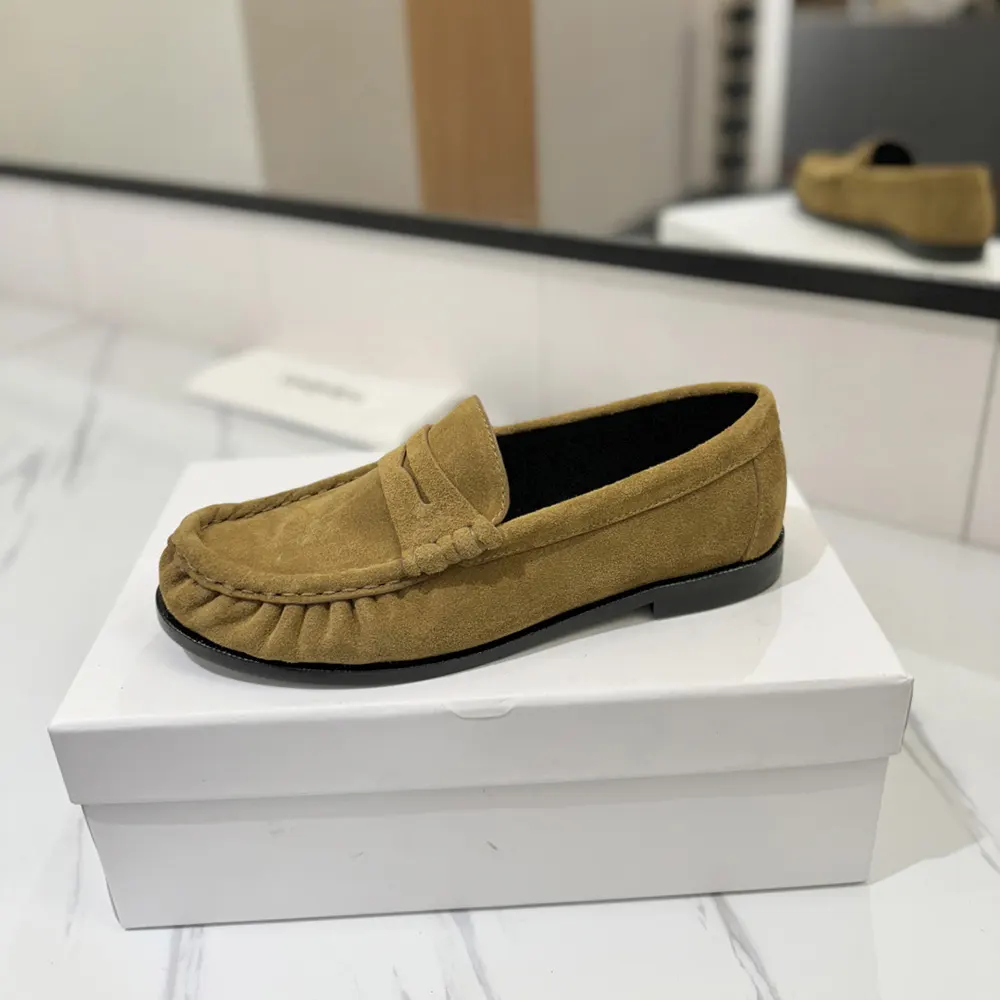 Saint Laurent YSL Unisex Le Loafer Supple in Suede-Brown - image 7