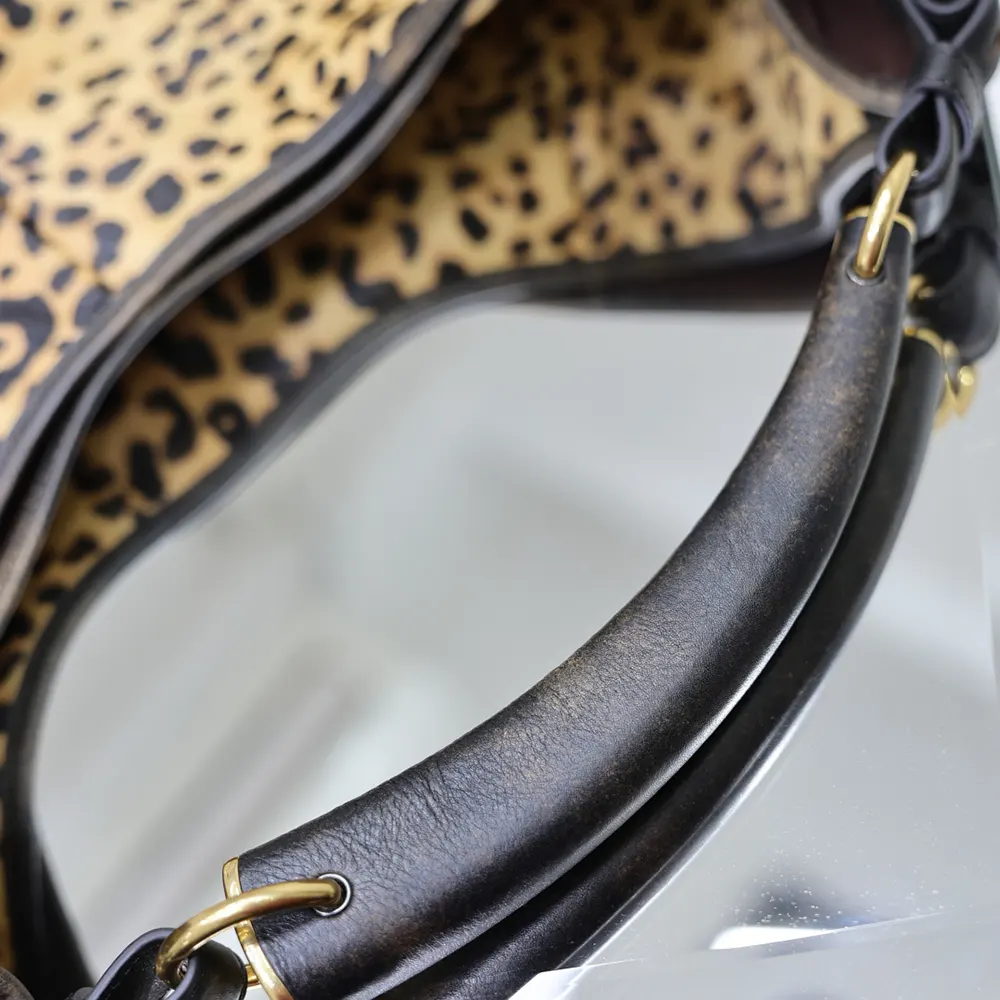 Saint Laurent YSL Women Mombasa Medium in Pony Hair Leather - image 9