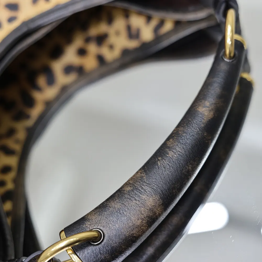 Saint Laurent YSL Women Mombasa Small in Pony Hair Leather - image 9