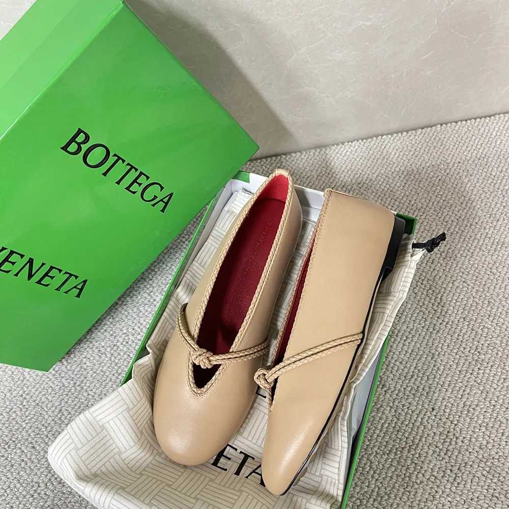 Bottega Veneta Women Rosa Mary-Jane Ballerina-Cipria - image 6
