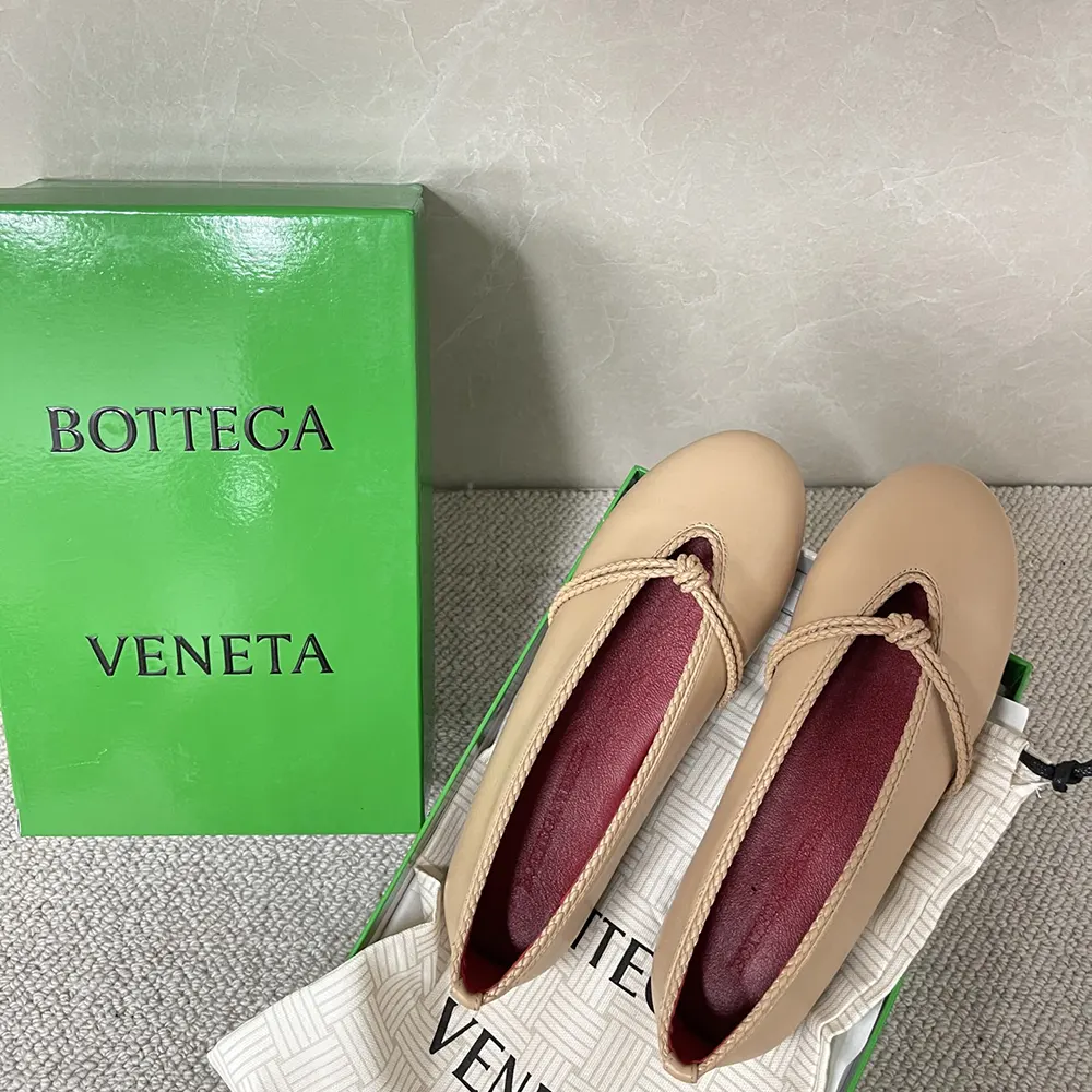 Bottega Veneta Women Rosa Mary-Jane Ballerina-Cipria - image 5
