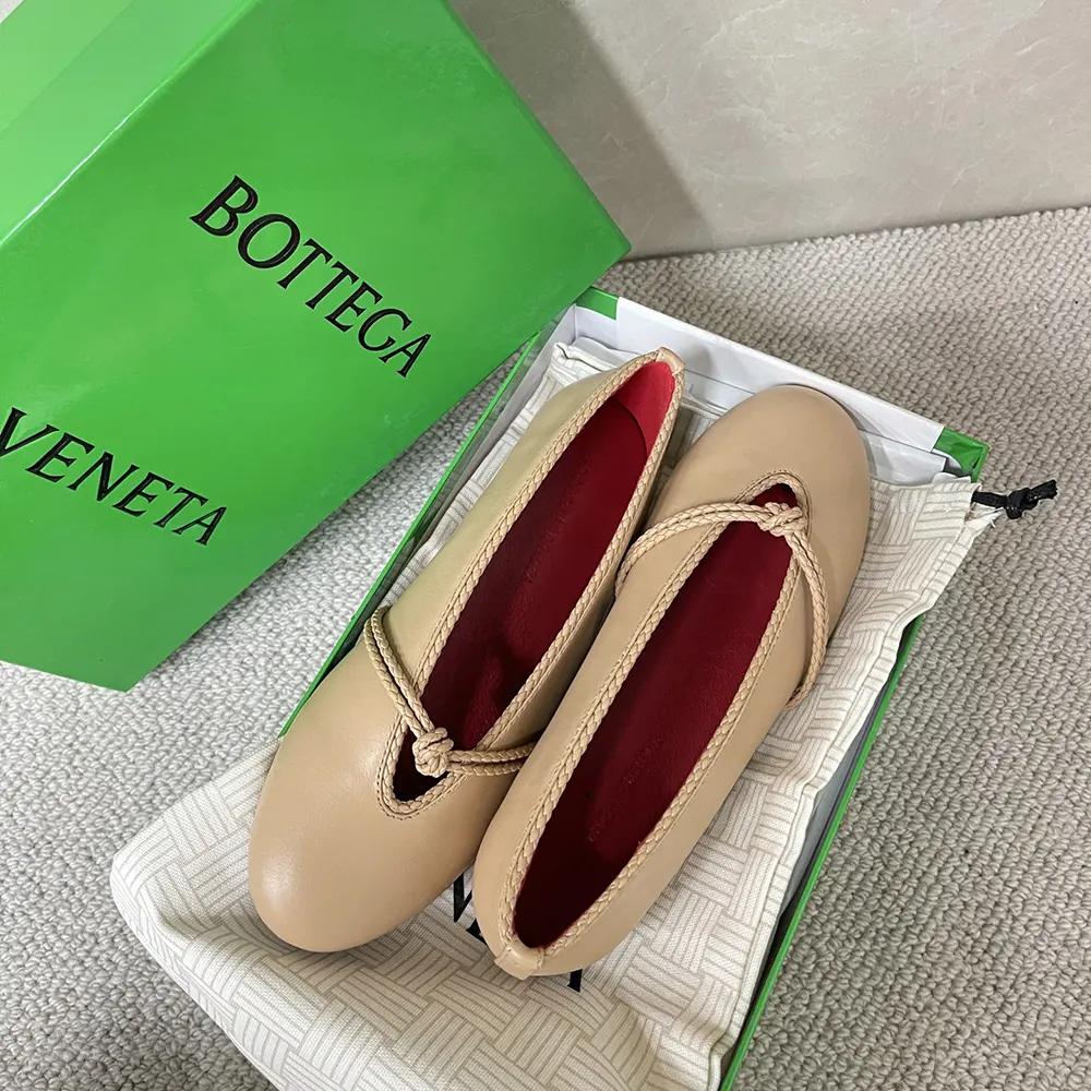 Bottega Veneta Women Rosa Mary-Jane Ballerina-Cipria - image 4