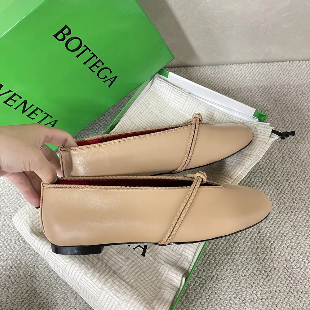 Bottega Veneta Women Rosa Mary-Jane Ballerina-Cipria - image 7