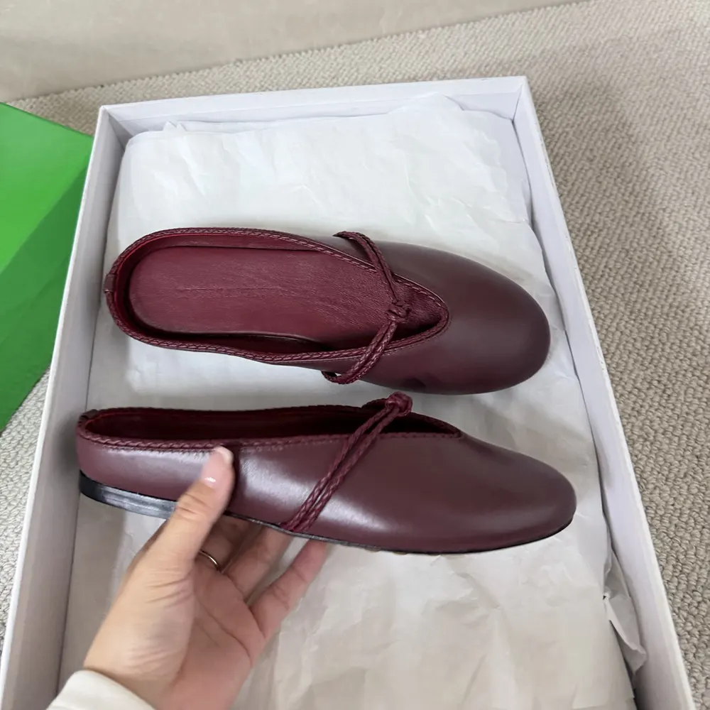 Bottega Veneta Women Rosa Mary-Jane Ballerina-Deep Mahogany - image 4