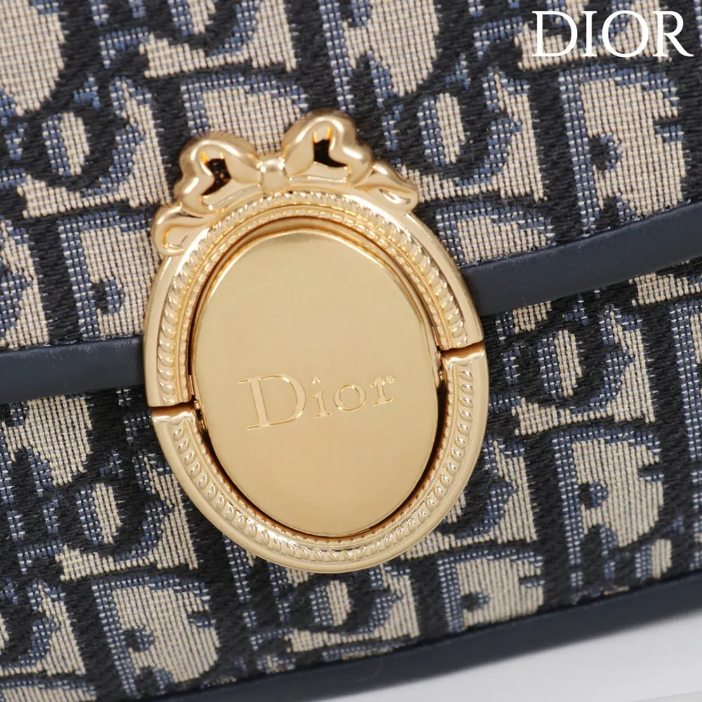 Dior Women Medium Dior Médaillon Flap Bag Blue Dior Oblique Jacquard - image 8