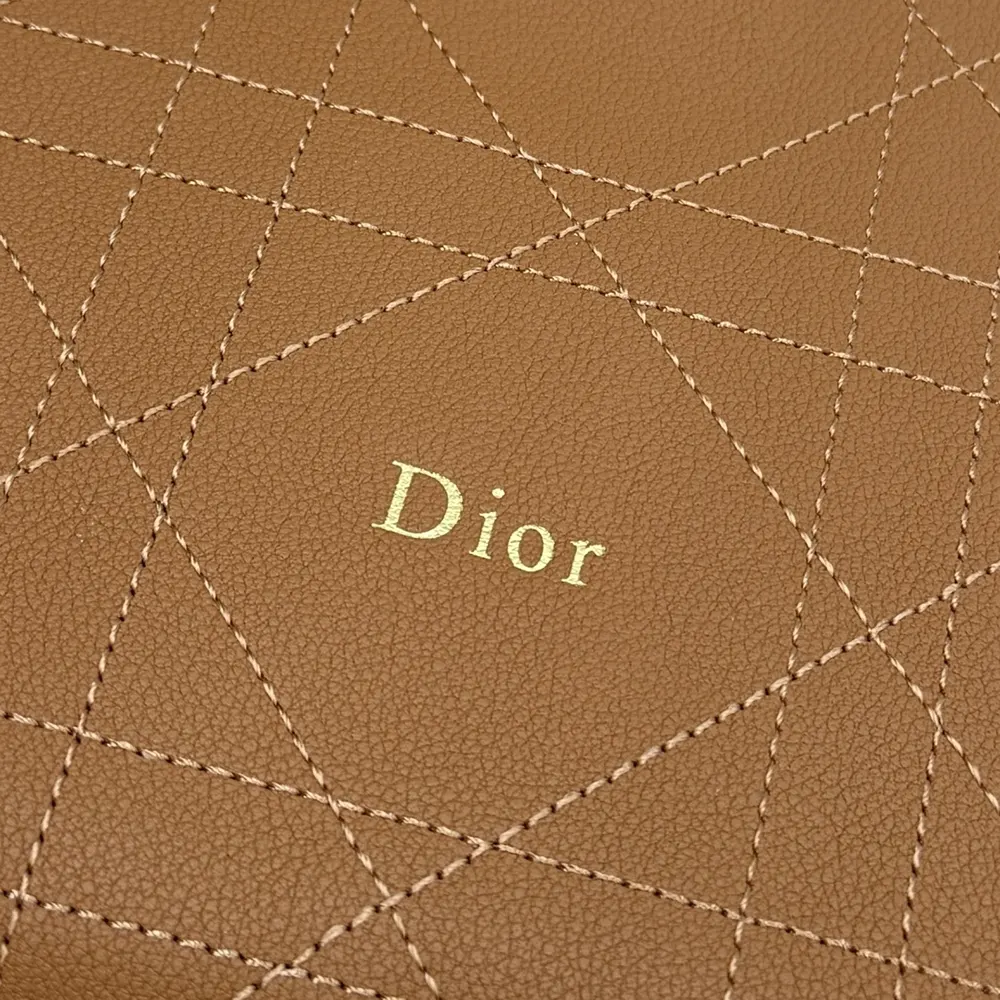Dior Women Medium Diorly Bag Marron Bobby Flat Macrocannage Grained Calfskin - image 9