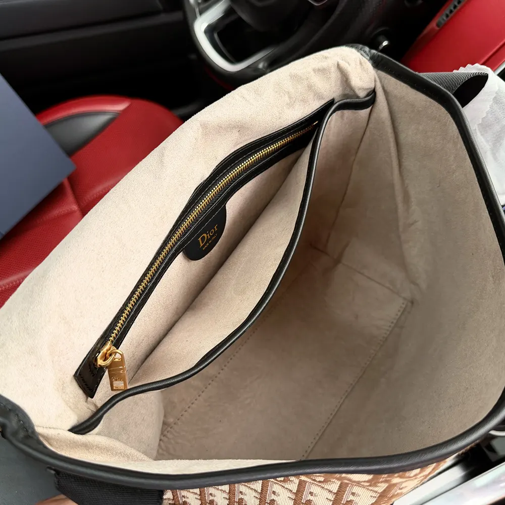 Dior Men Small Dior Jett Messenger Bag with Flap Brown Dior Oblique Jacquard - image 10