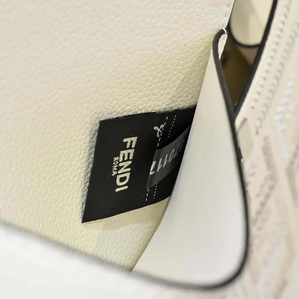 Fendi Women Peekaboo ISeeU Small Beige Leather Bag with FF Interlacing - image 10