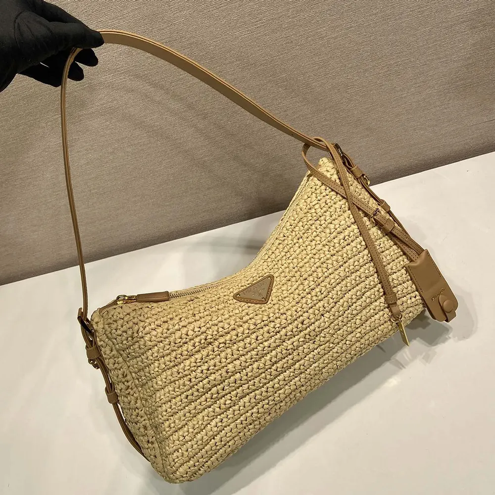 Prada Women Aimée Large Crochet and Leather Bag - image 10