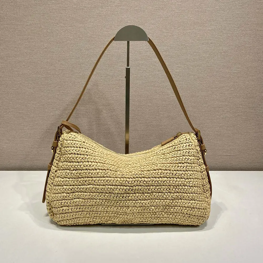 Prada Women Aimée Large Crochet and Leather Bag - image 8
