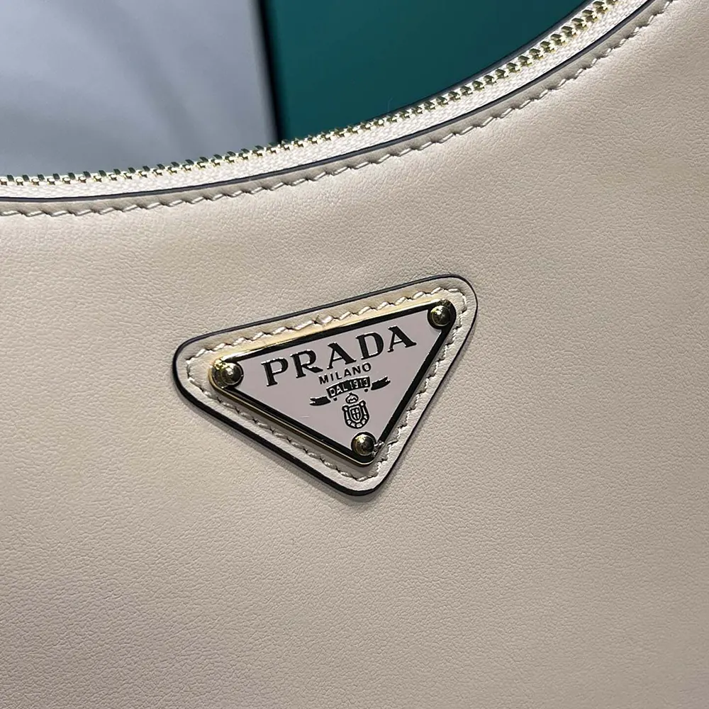 Prada Women Arqué Mini Leather Shoulder Bag-Sand Beige - image 8