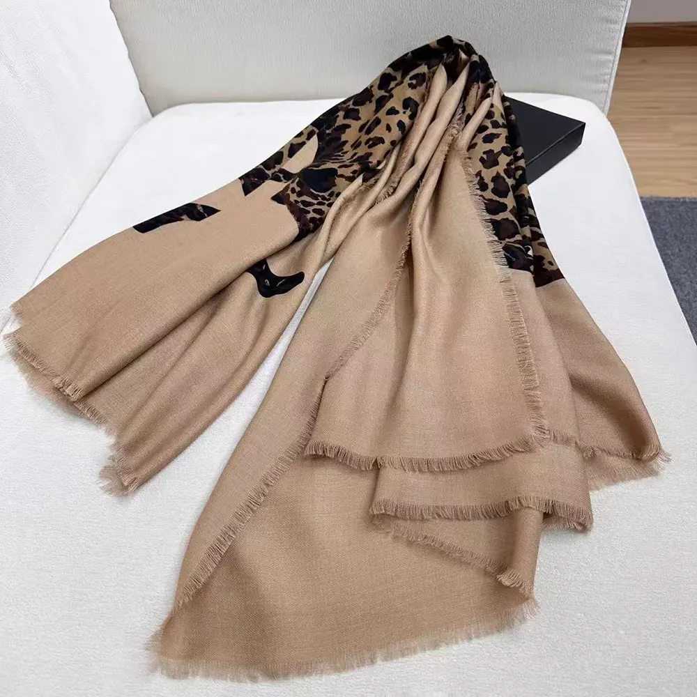 Saint Laurent YSL Women Cassandre Square Scarf In Wool Twill - image 4