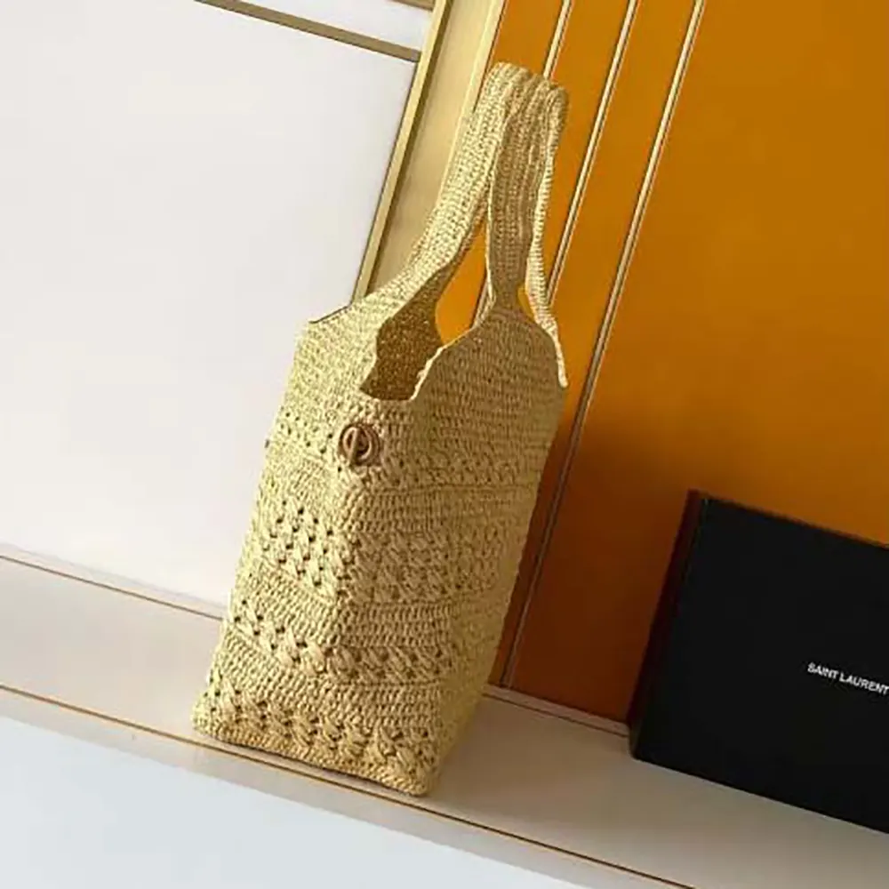 Saint Laurent YSL Women Icare Medium in Raffia - image 5