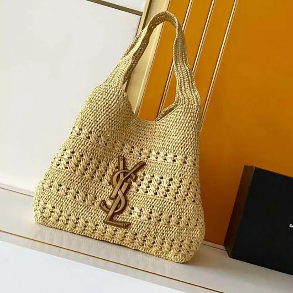 Saint Laurent YSL Women Icare Medium in Raffia - image 4