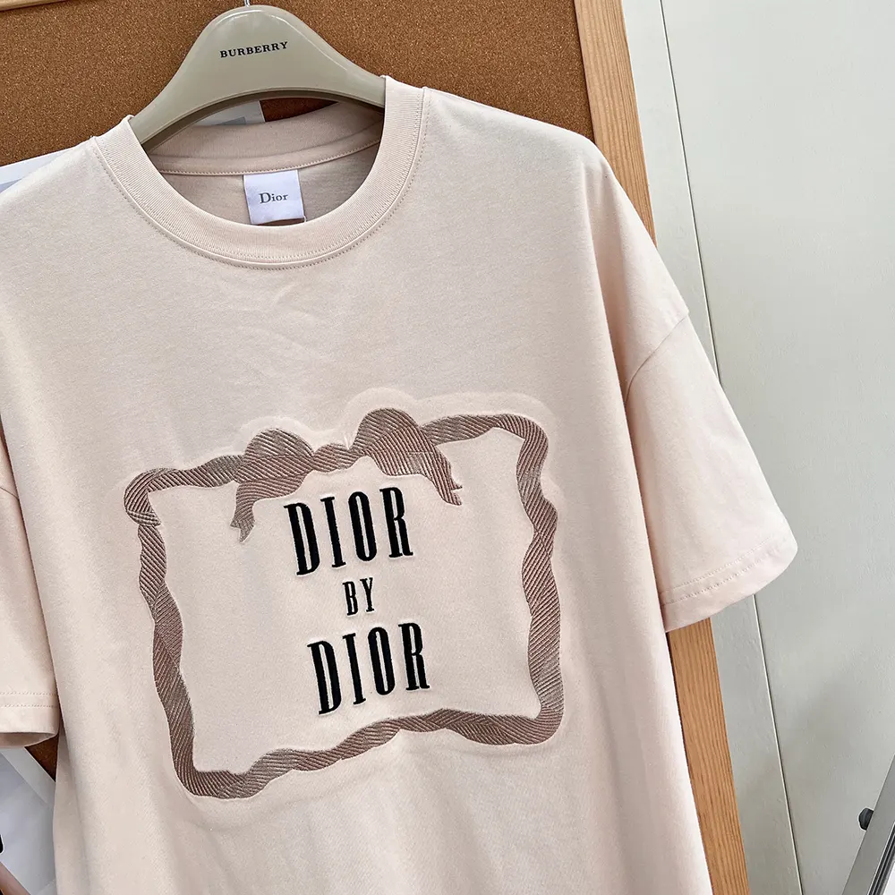 Dior Women Oversized Embroidered Book Cover T-Shirt Pink Cotton Jersey - image 10