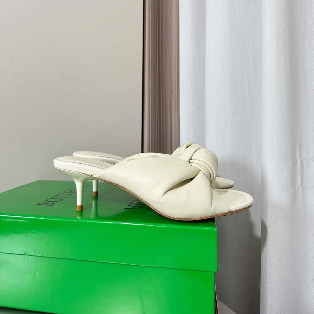 Bottega Veneta Women Cherry Mule in Supple Nappa Leather-Alabaster - image 5
