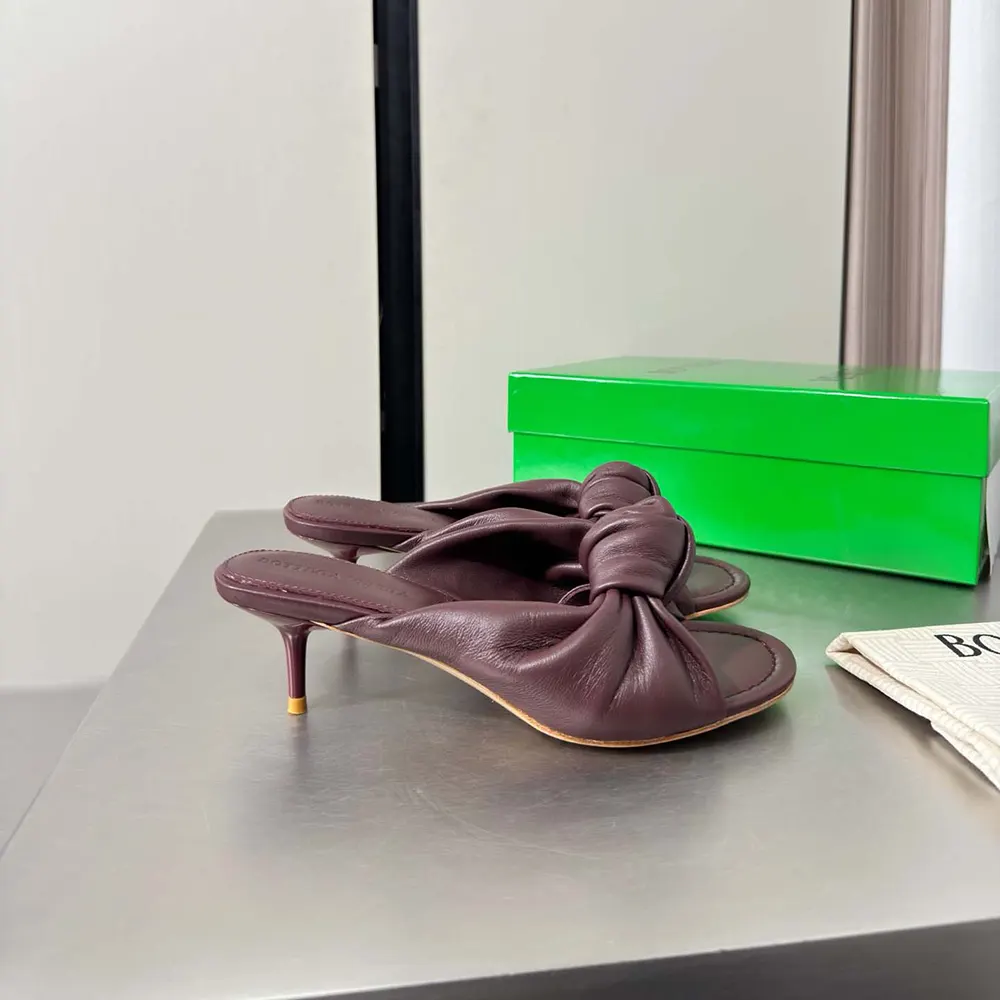 Bottega Veneta Women Cherry Mule in Supple Nappa Leather-Deep Mahogany - image 6